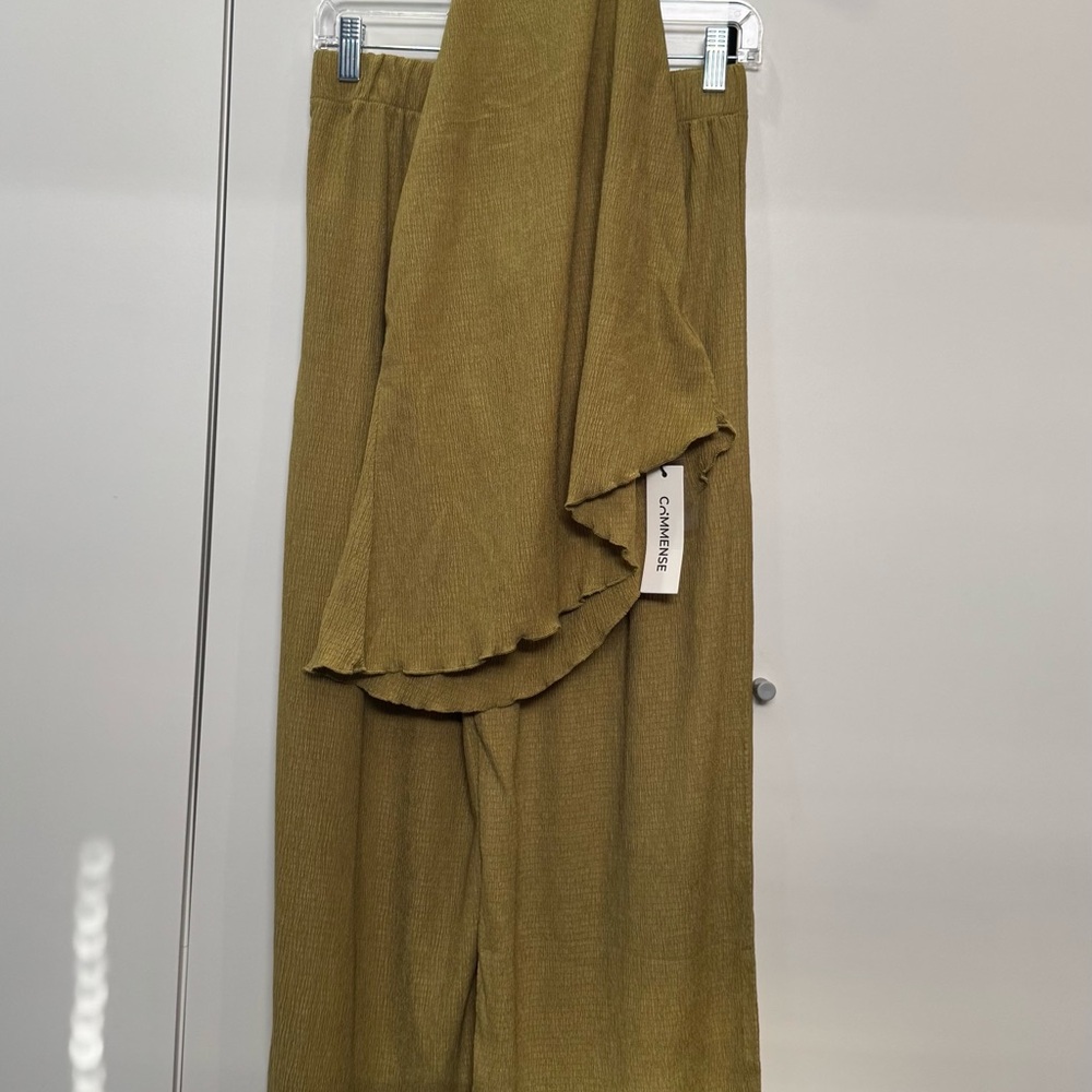 Commense Asymmetrical Top and Pants SET